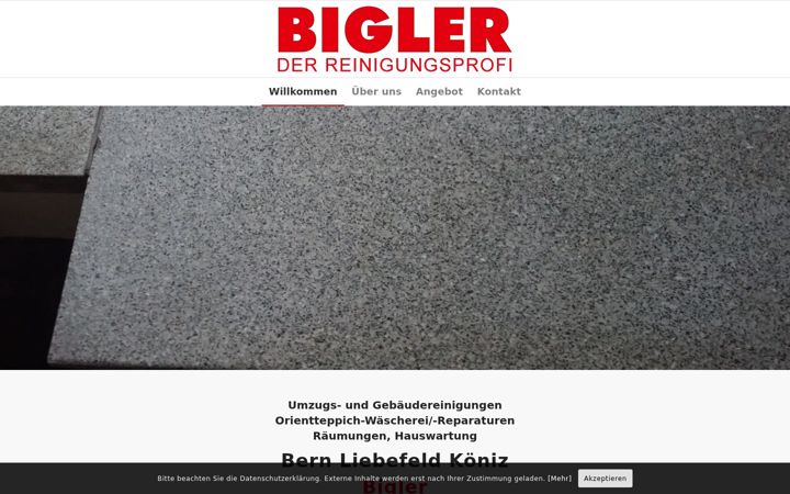 Screenshot of koeniz-reinigung.ch