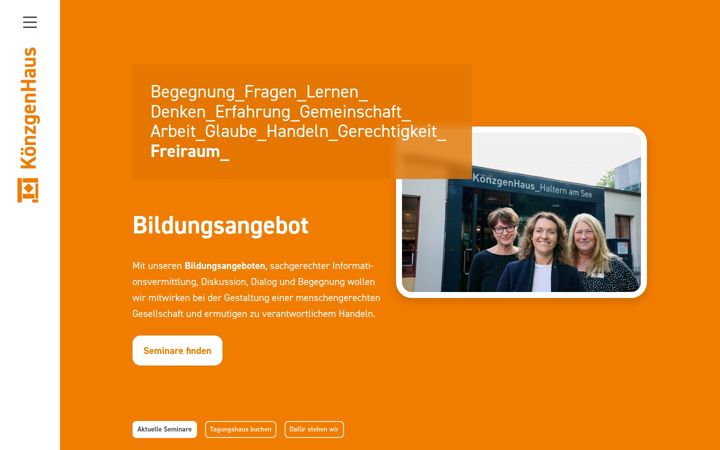 Screenshot of koenzgenhaus.de