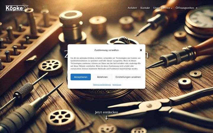 Screenshot of koepke-koethen.de