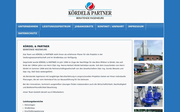 Screenshot of koerdel-partner.de