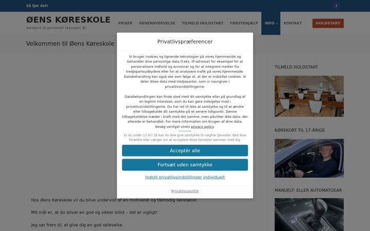 Screenshot of koereskole-bornholm.dk