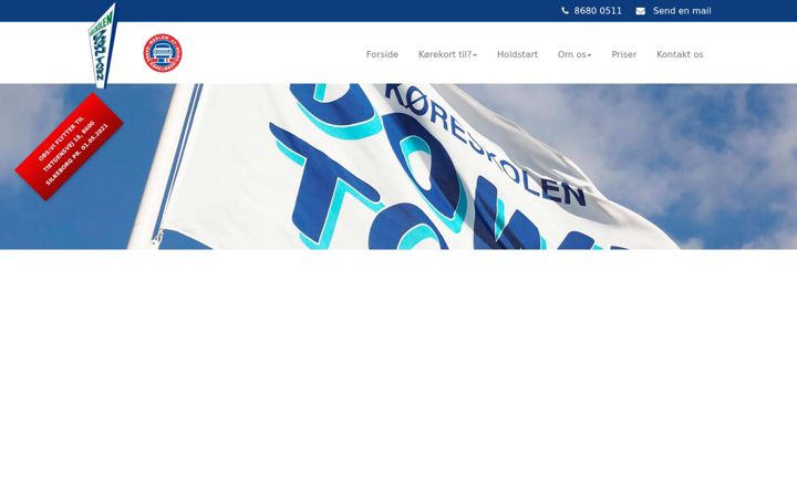 Screenshot of koereskolendowntown.dk