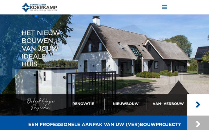 Screenshot of koerkamp.nl