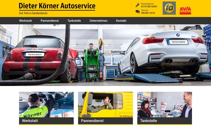 Screenshot of koerner-autoservice.de