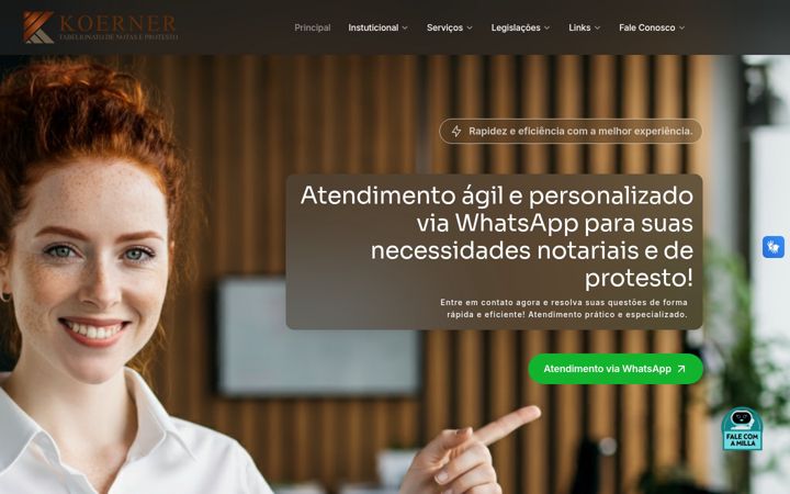Screenshot of koerner.com.br