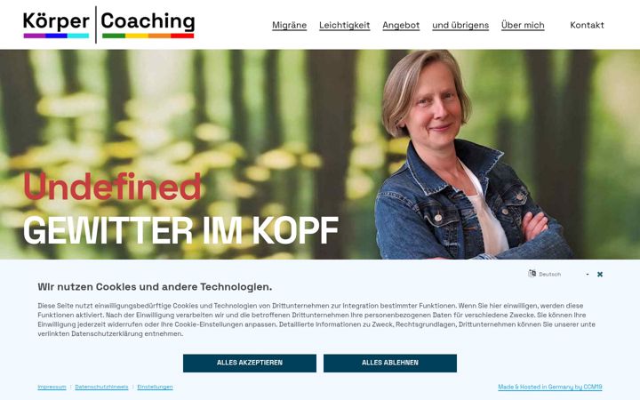 Screenshot of koerper-coaching.com