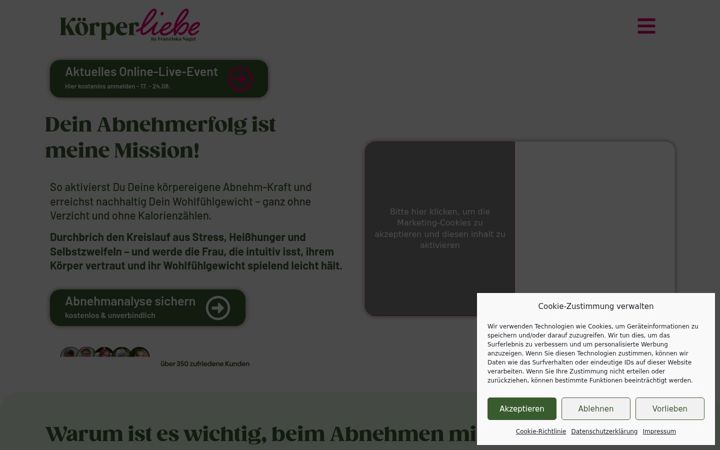 Screenshot of koerper-liebe.de
