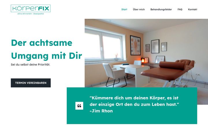 Screenshot of koerperfix.de