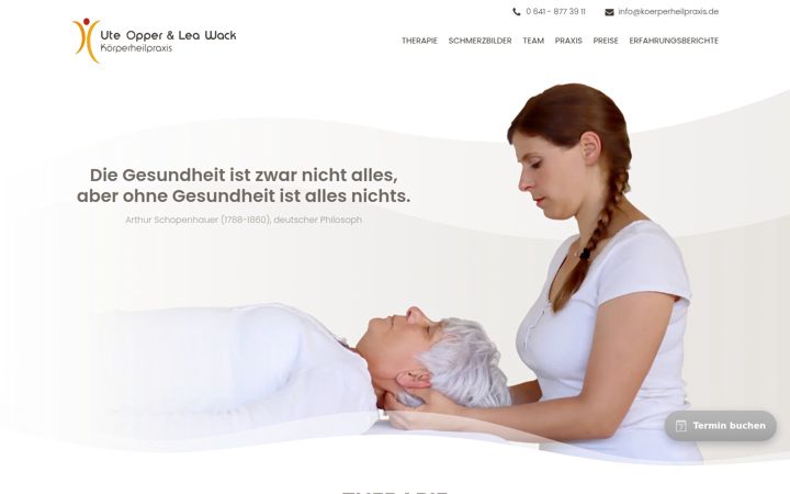 Screenshot of koerperheilpraxis.de