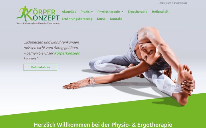 Screenshot of koerperkonzept-baer.de