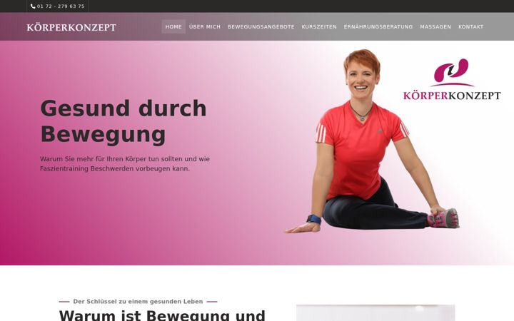 Screenshot of koerperkonzept-paderborn.de