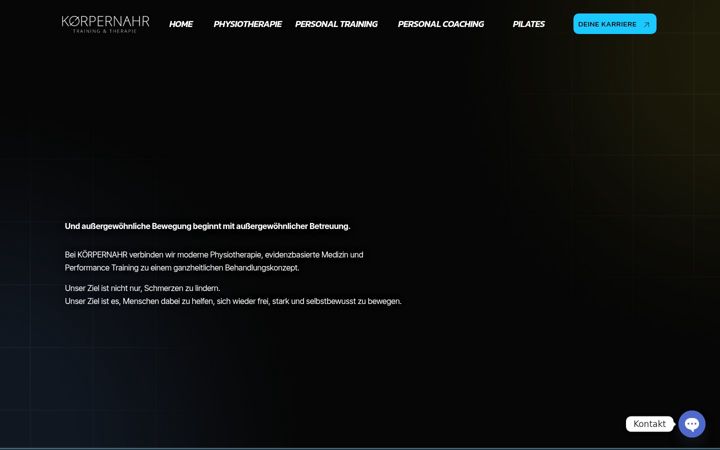 Screenshot of koerpernahr.de