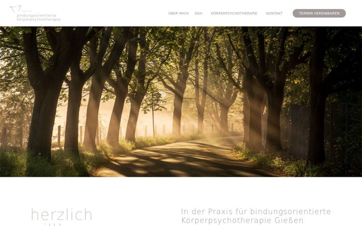 Screenshot of koerperpsychotherapie-giessen.de