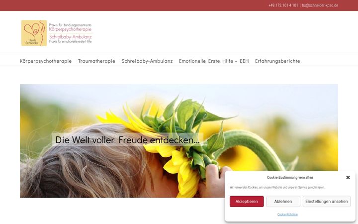 Screenshot of koerperpsychotherapie-heidi-schneider.de