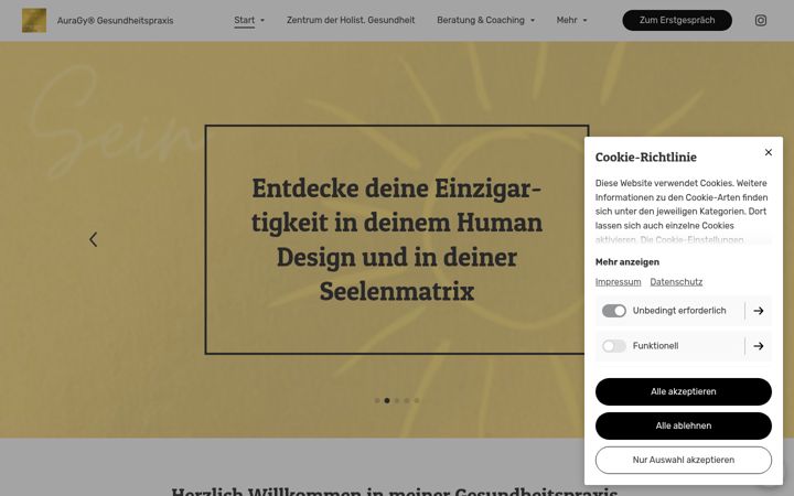 Screenshot of koerperspricht.de