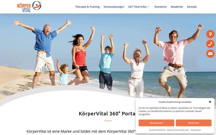 Screenshot of koerpervital.com