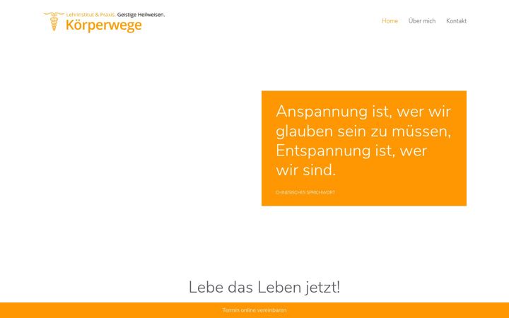Screenshot of koerperwege.de