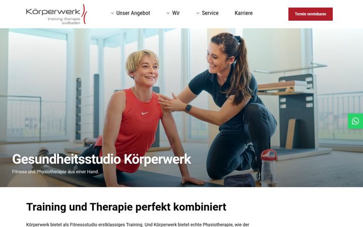 Screenshot of koerperwerk-suedbaden.de