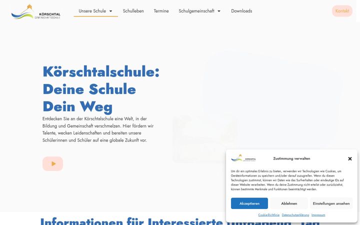 Screenshot of koerschtalschule.de