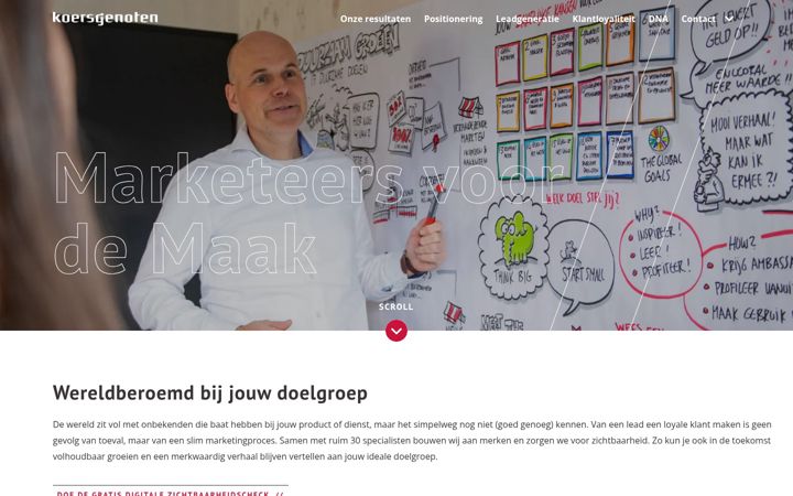 Screenshot of koersgenoten.nl