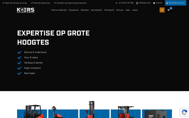 Screenshot of koersheftruckservice.nl