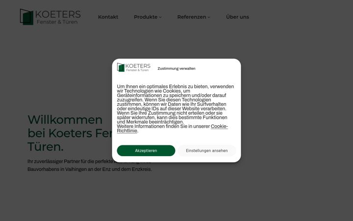 Screenshot of koetersfenster.de
