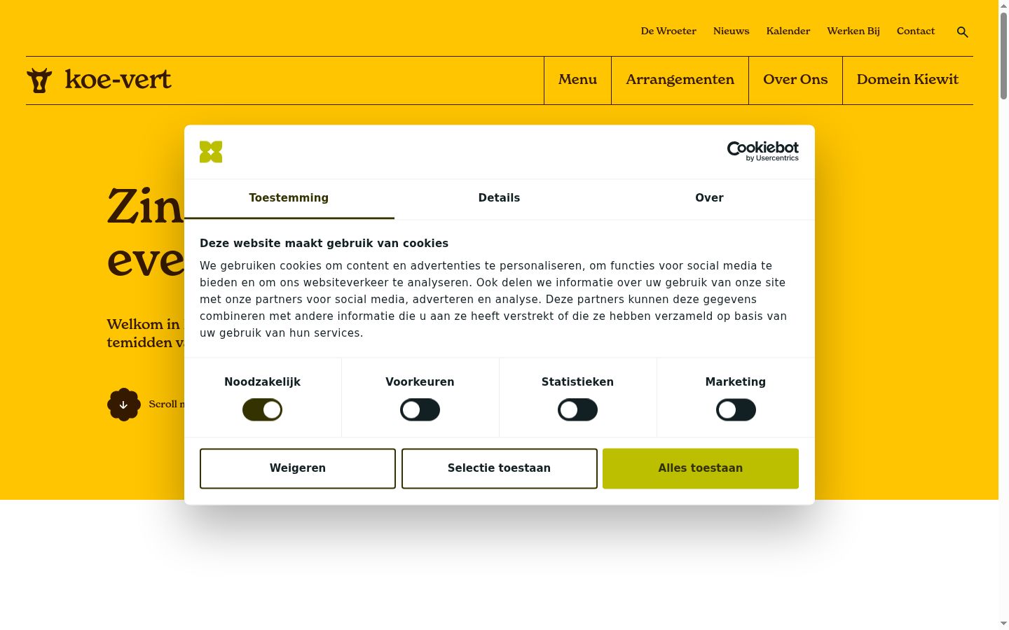 Screenshot tal-banner tal-kunsens muri qabel kwalunkwe interazzjoni