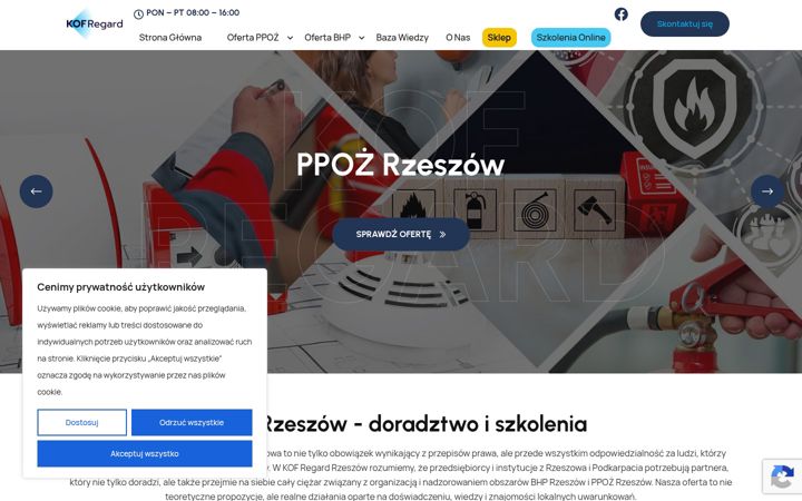 Screenshot of kof-regard.pl
