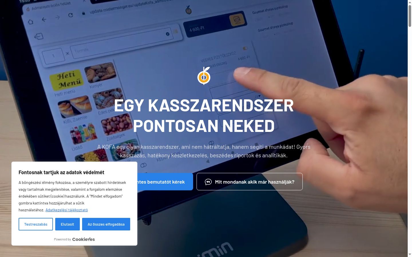 Ekraanipilt nõusolekubännerist, mida näidati enne mis tahes suhtlust