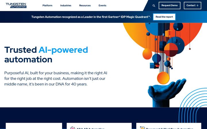 Screenshot of kofax.com