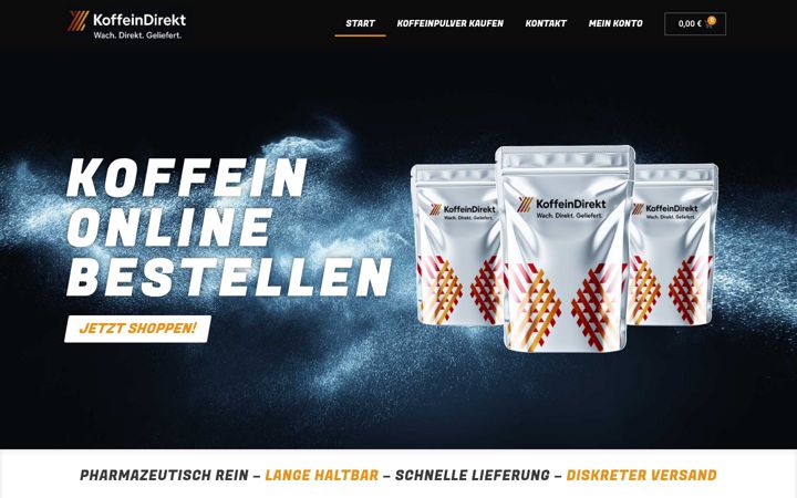 Screenshot of koffeindirekt.de