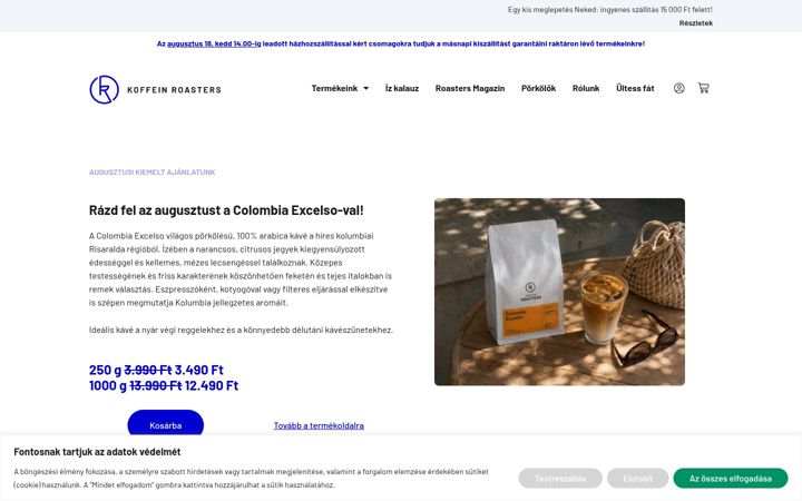 Screenshot of koffeinroasters.hu