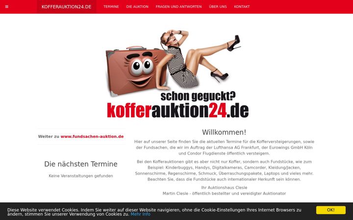 Screenshot of kofferauktion24.de