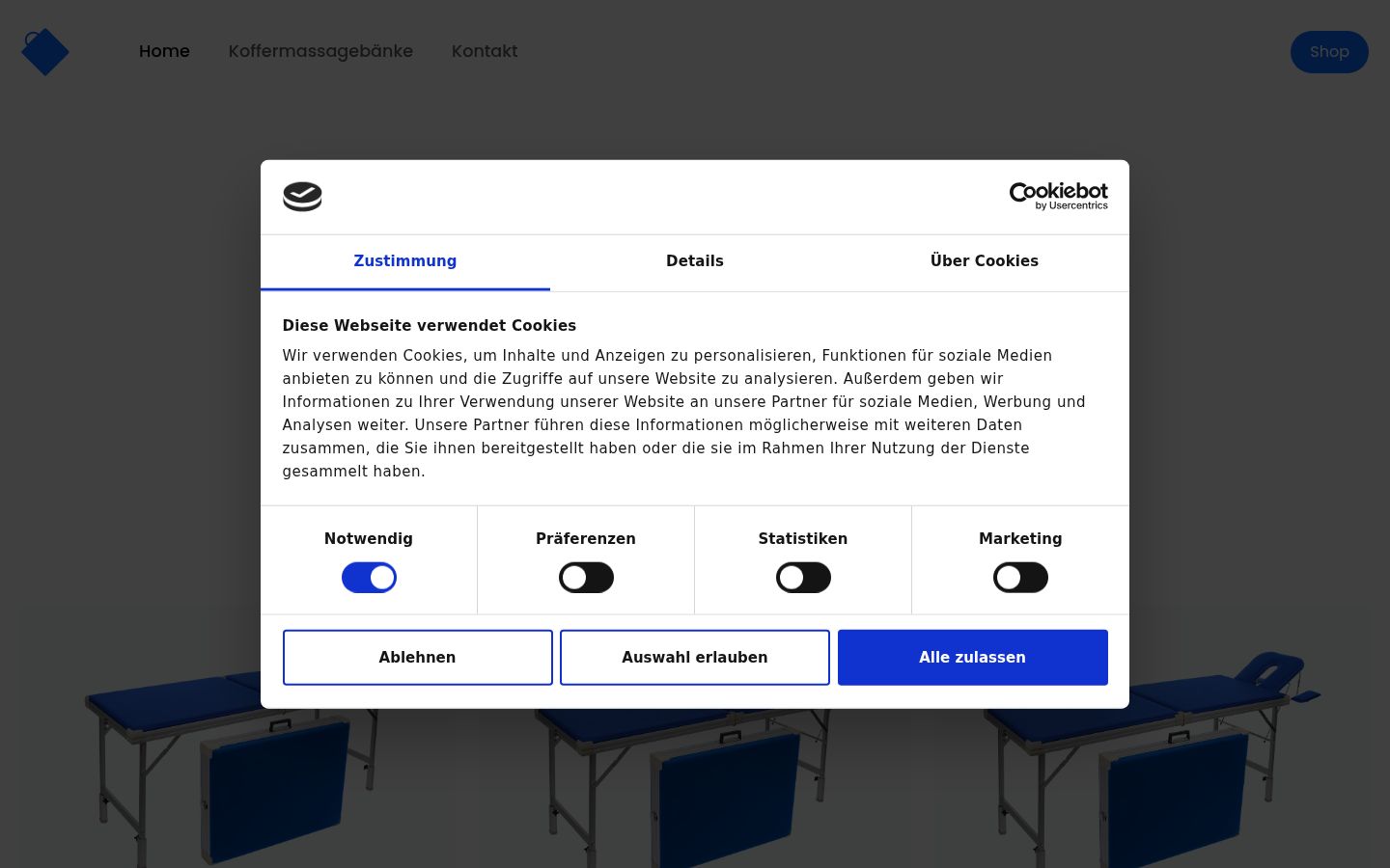 Snímek obrazovky baneru souhlasu zobrazeného před jakoukoli interakcí