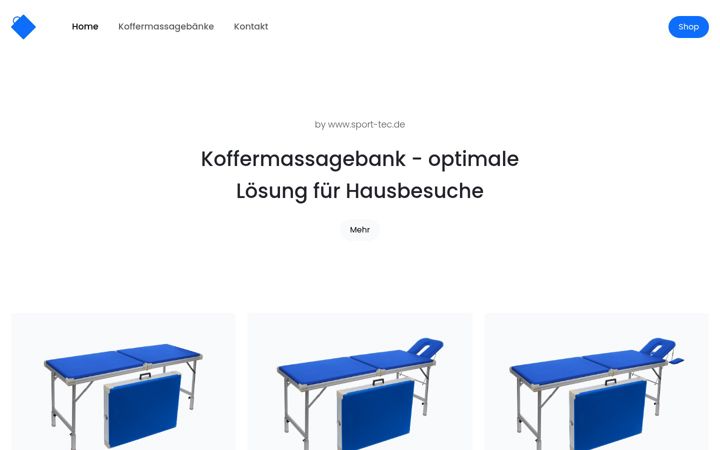 Screenshot of koffermassagebank.de