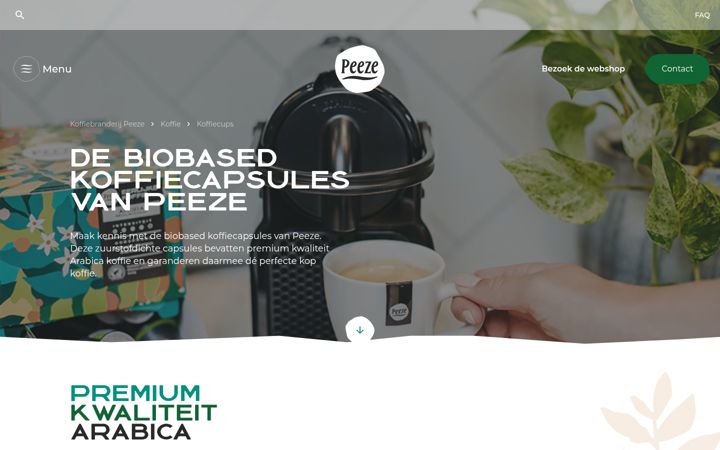 Screenshot of koffiecapsules.com