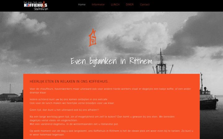 Screenshot of koffiehuissloehaven.nl