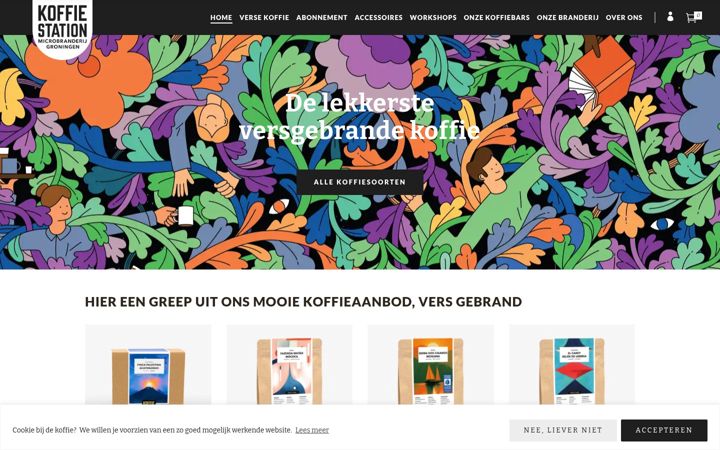 Screenshot of koffiestation.nl