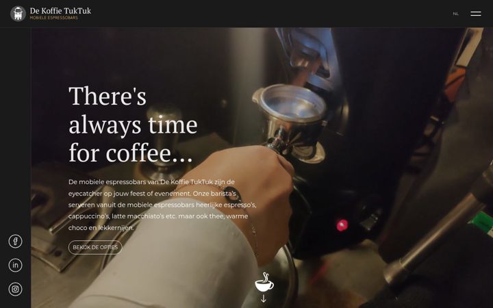 Screenshot of koffietuktuk.nl