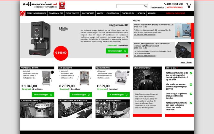 Screenshot of koffiewarenhuis.nl