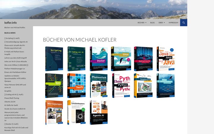 Screenshot of kofler.info