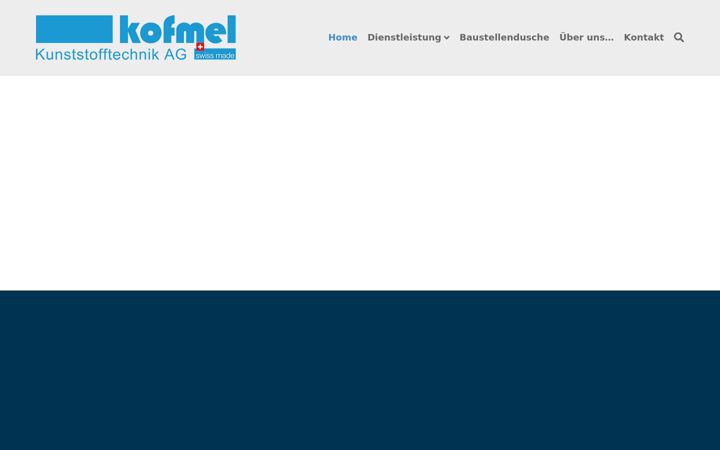 Screenshot of kofmel.ch