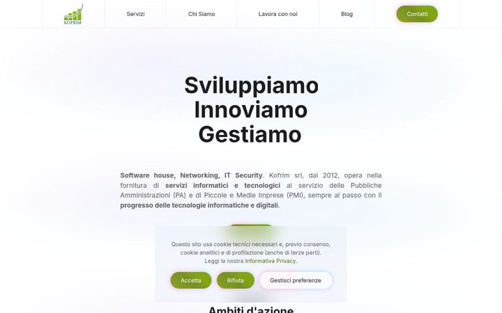 Screenshot of kofrim.it