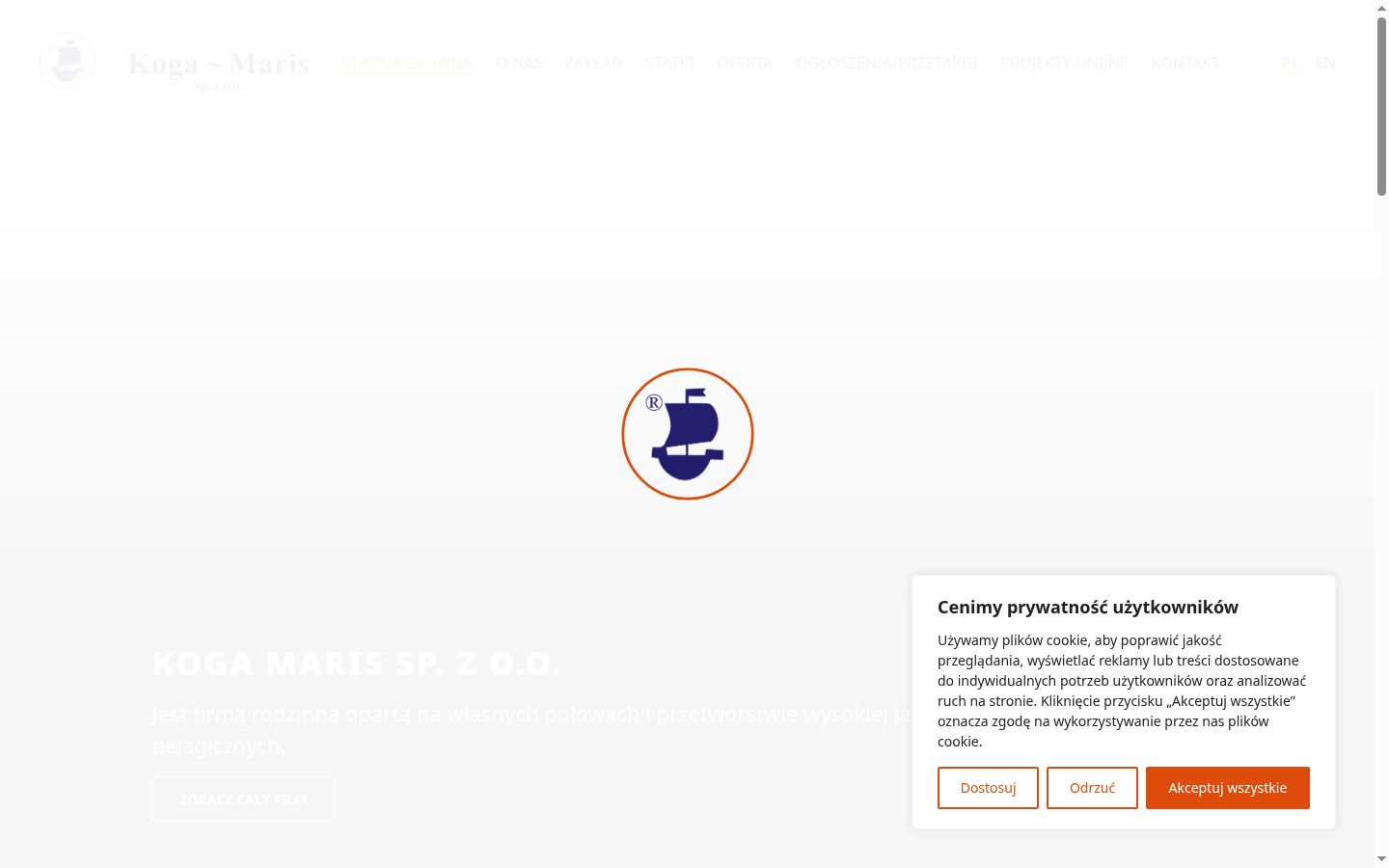 Screenshot van de toestemmingsbanner zoals getoond vóór enige interactie