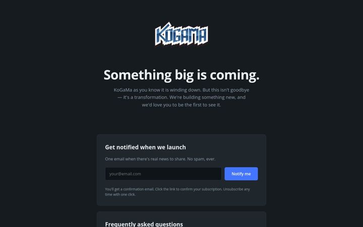 Screenshot of kogama.com