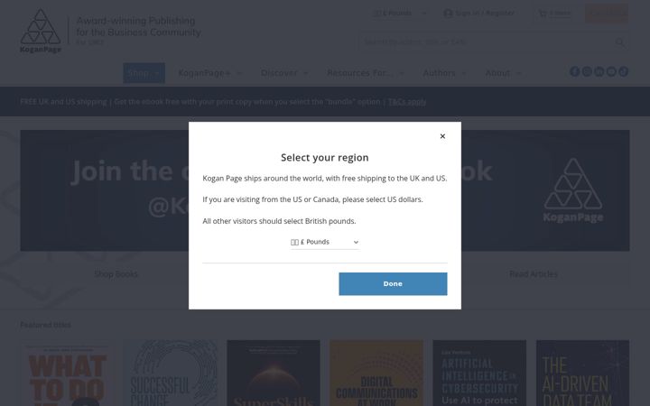 Screenshot of koganpage.com
