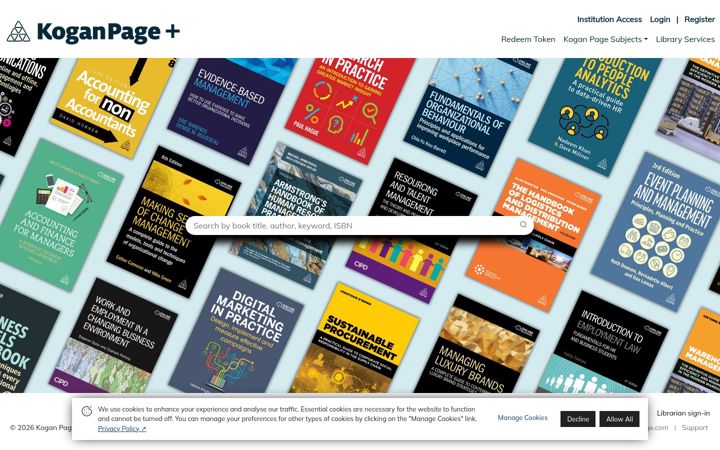 Screenshot of koganpageplus.com