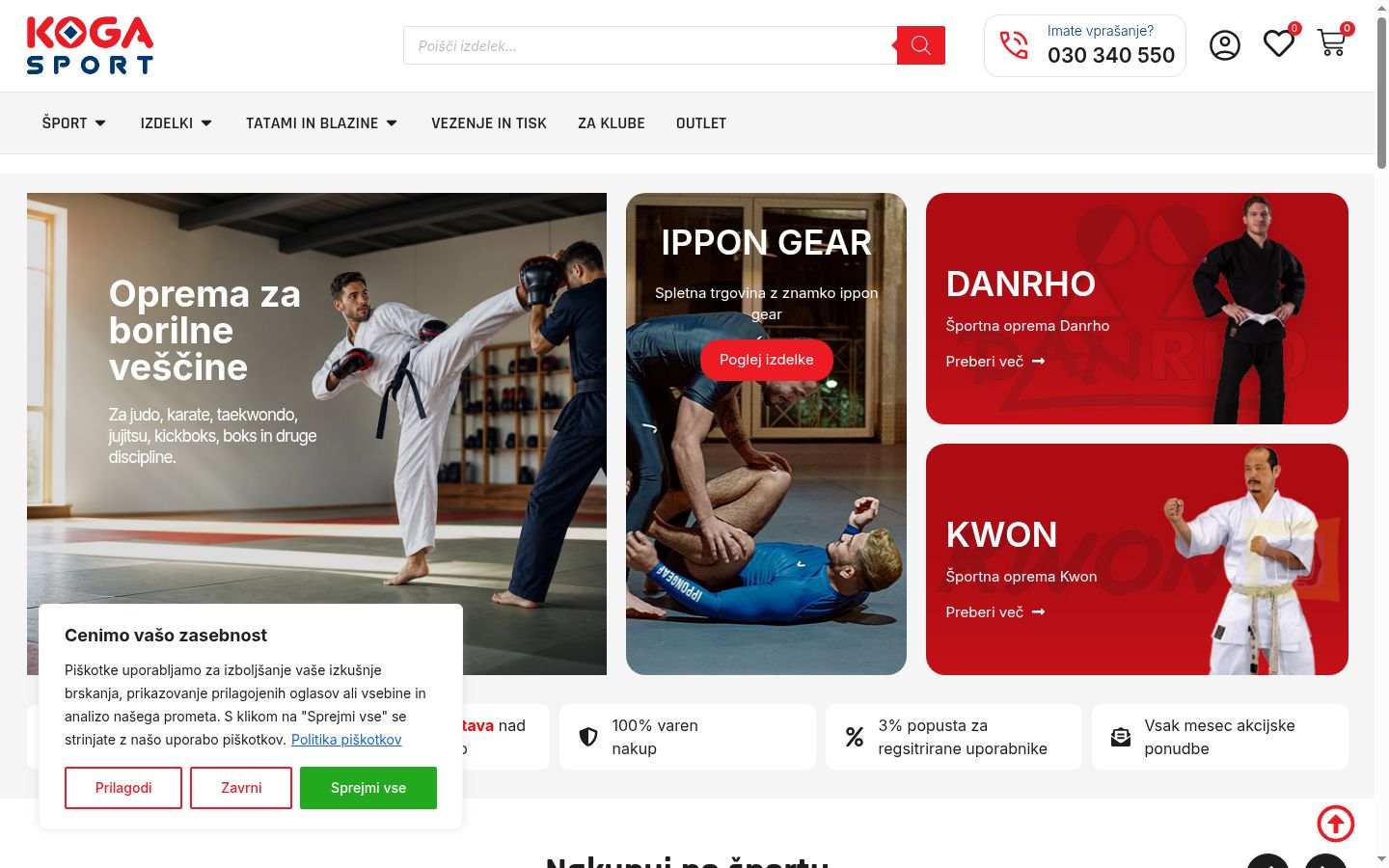 Screenshot tal-banner tal-kunsens muri qabel kwalunkwe interazzjoni