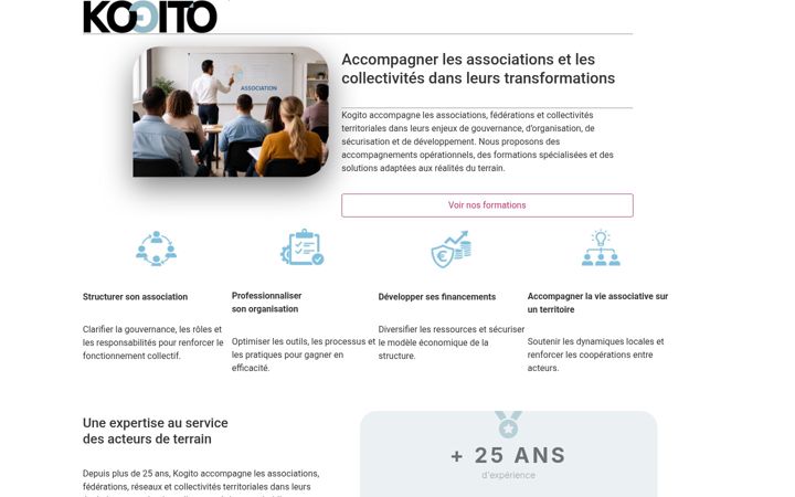 Screenshot of kogito-asso.fr