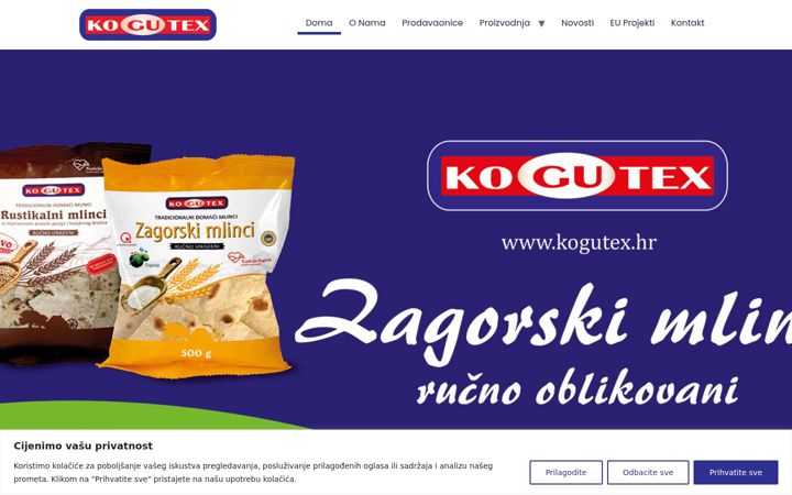 Screenshot of kogutex.hr